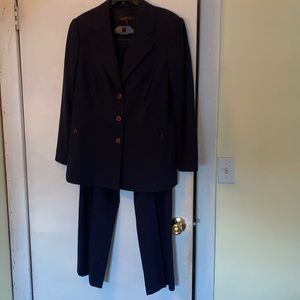 Escada New Virgin Wool Dark Blue Wool Stretch Logo BlazerPants InSeparateListing